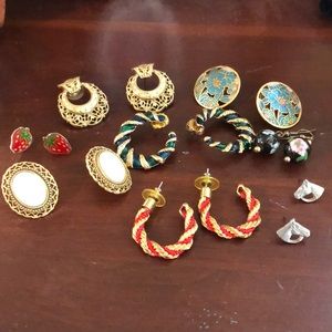 Costume jewelry earrings